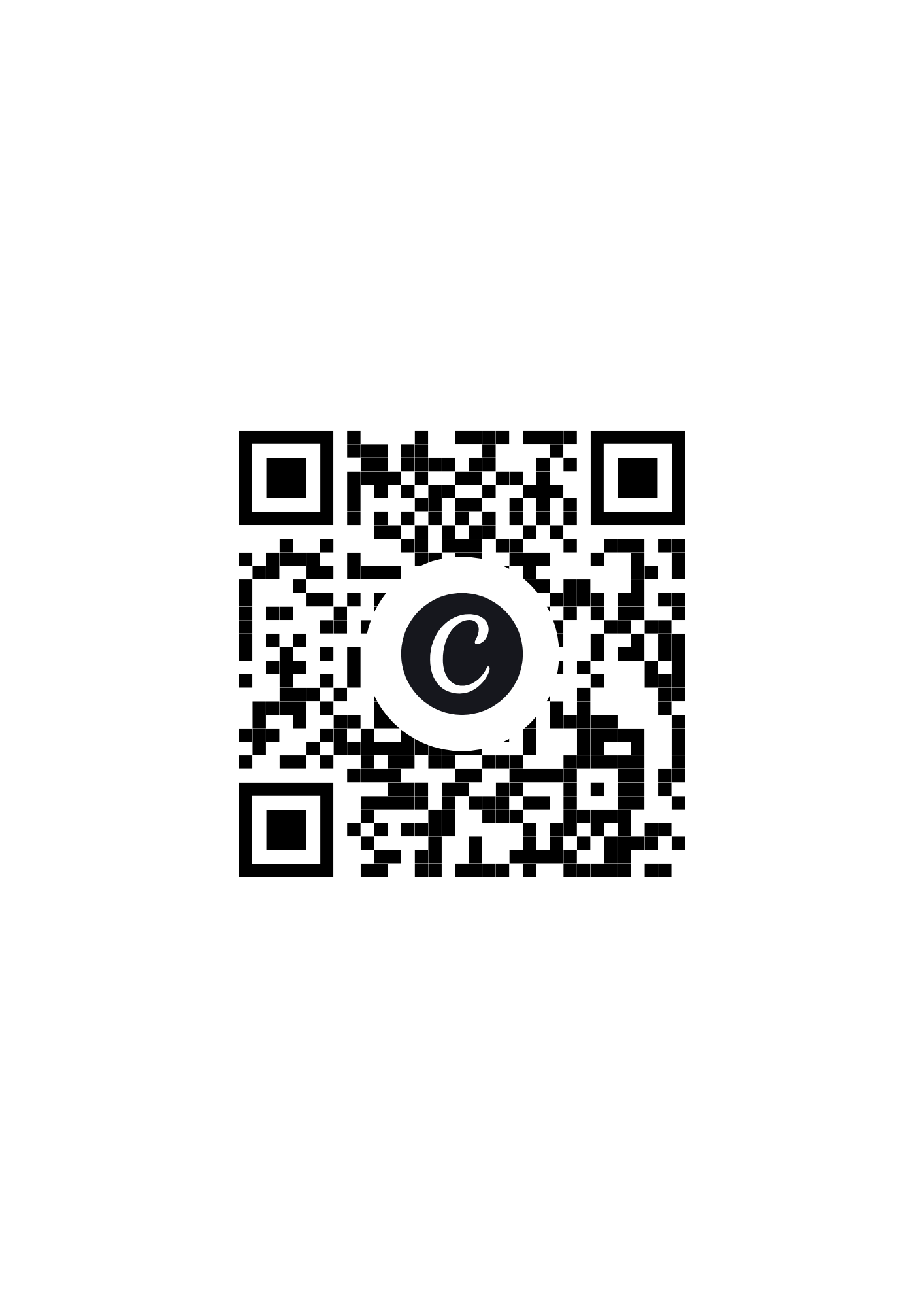 CleanBlue Facebook Page QR Code